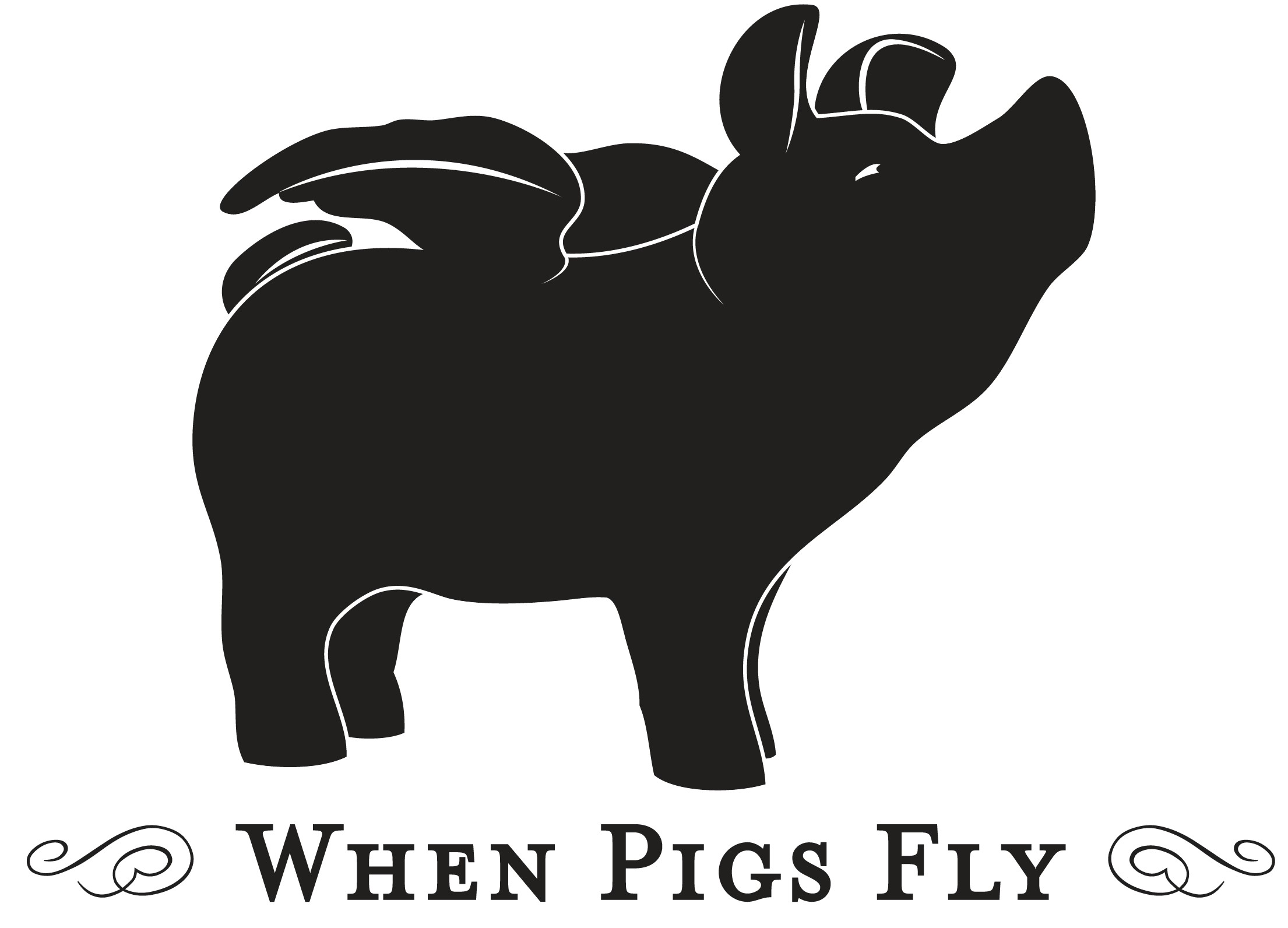 Слон и свинья. When Pigs Fly. Свин логотип. Мини Пиг логотип.